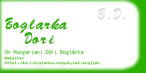 boglarka dori business card