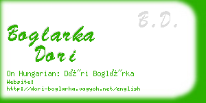 boglarka dori business card